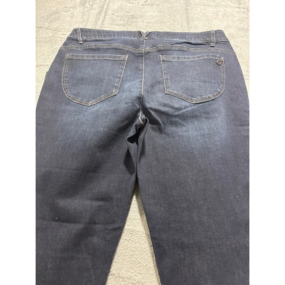 Democracy Ab Technology Freedom Ankle Skimmer Jeans Indigo Blue Womens 14 NEW - Picture 12 of 12